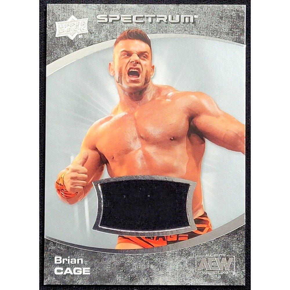 2021 UPPER DECK AEW SPECTRUM BRIAN CAGE RELIC ALL ELITE WRESTLING